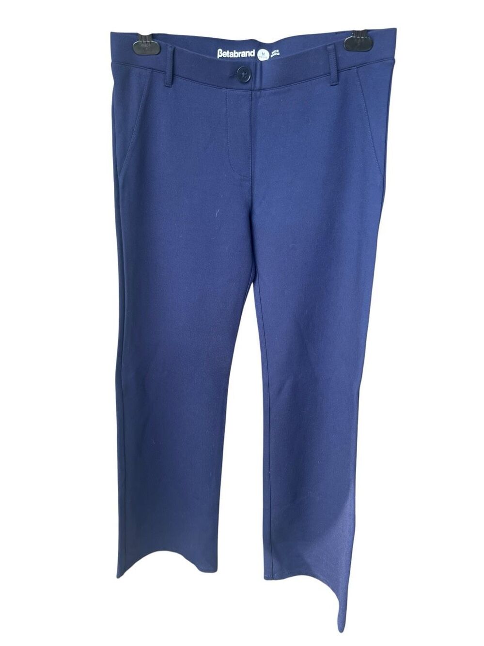 Betabrand Dress Pant Yoga Pants Bootcut Size Medium Petite Short Navy Blue
